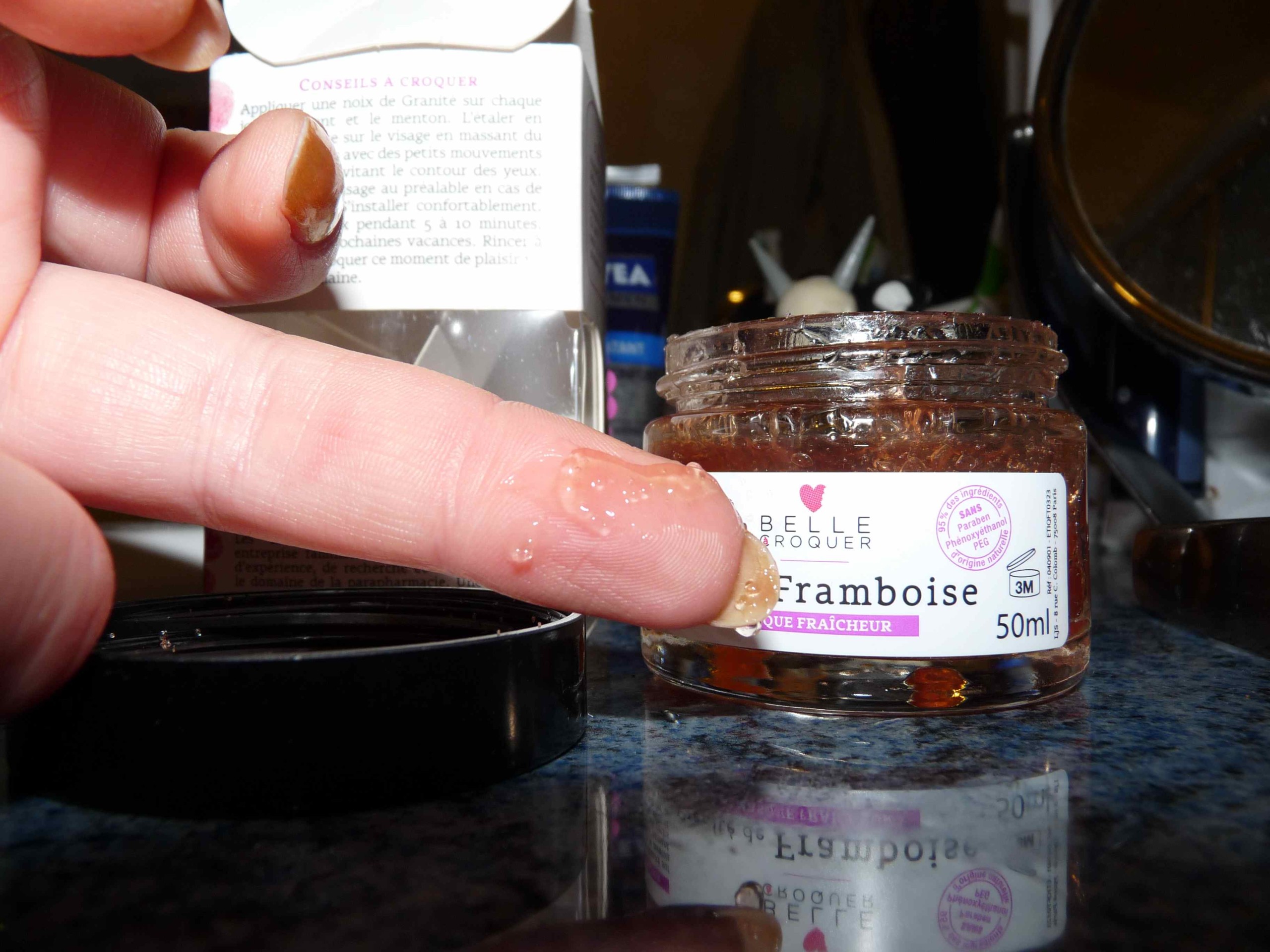 Belle Croquer granité framboise masque fraîcheur