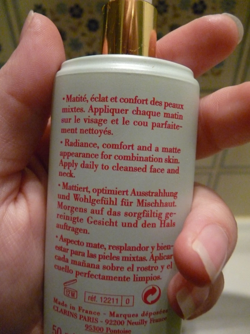 Clarins fluide hydratant matifiant