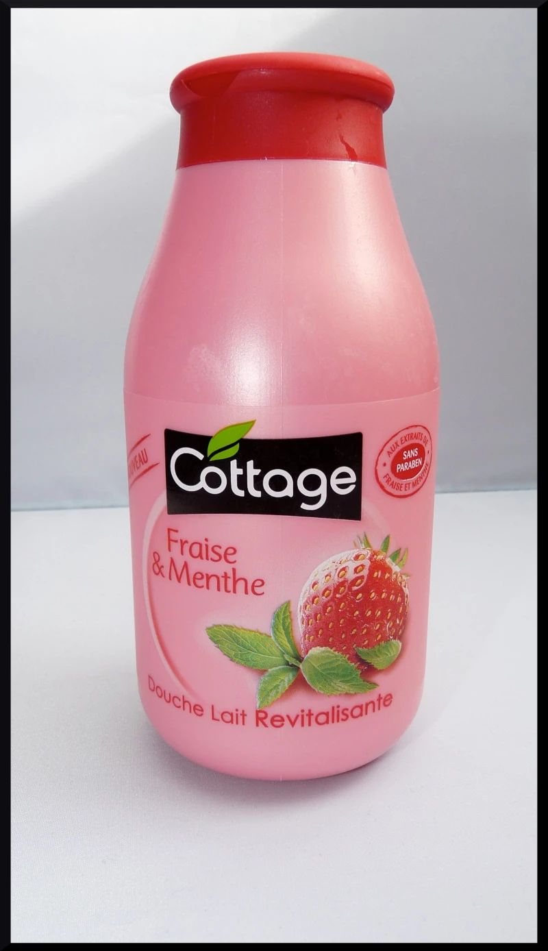 Cottage fraise gel douche menthe