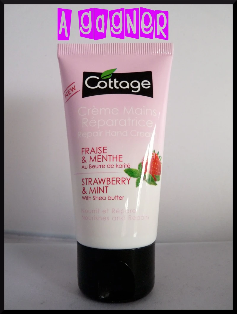 Le tube de crème pour les mains Fraise/Menthe au format 50 mL