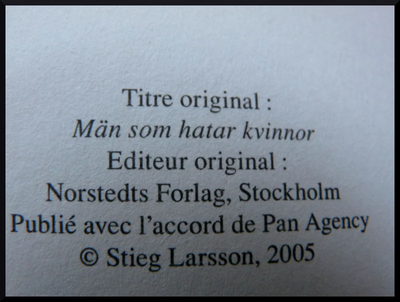 Millenium roman femmes Larsson livre littérature