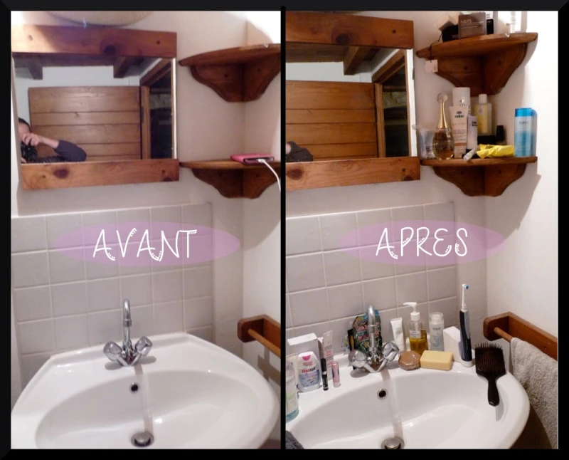 Avant et après invasion d'une pouffe.